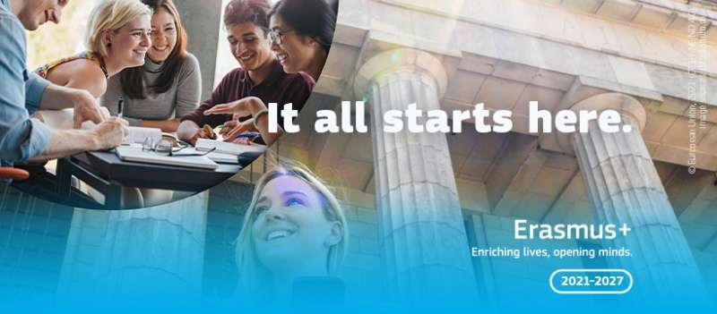 Cartel nuevo programa Erasmus+